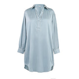 CHLOE SATIN NIGHTSHIRT - Lenora
