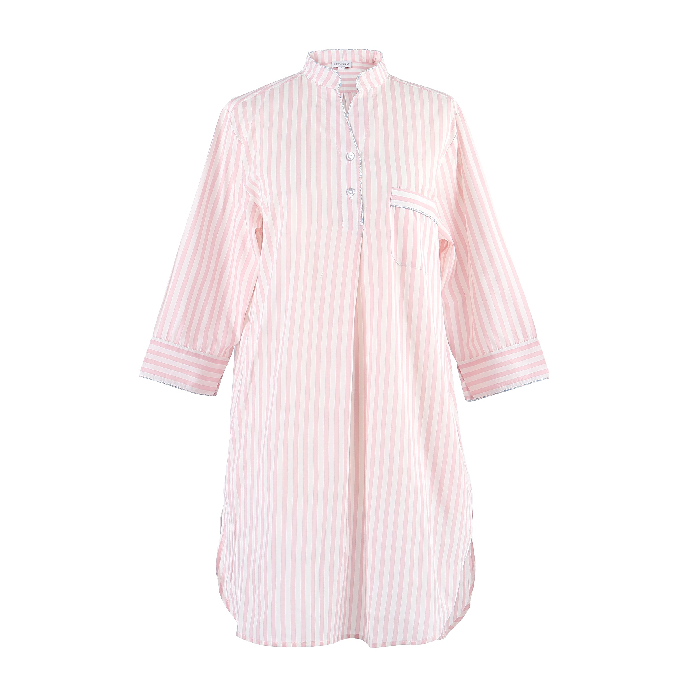 CLASSIC COTTON STRIPED NIGHTSHIRT - Lenora