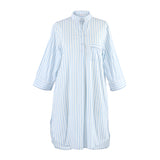 CLASSIC COTTON STRIPED NIGHTSHIRT - Lenora