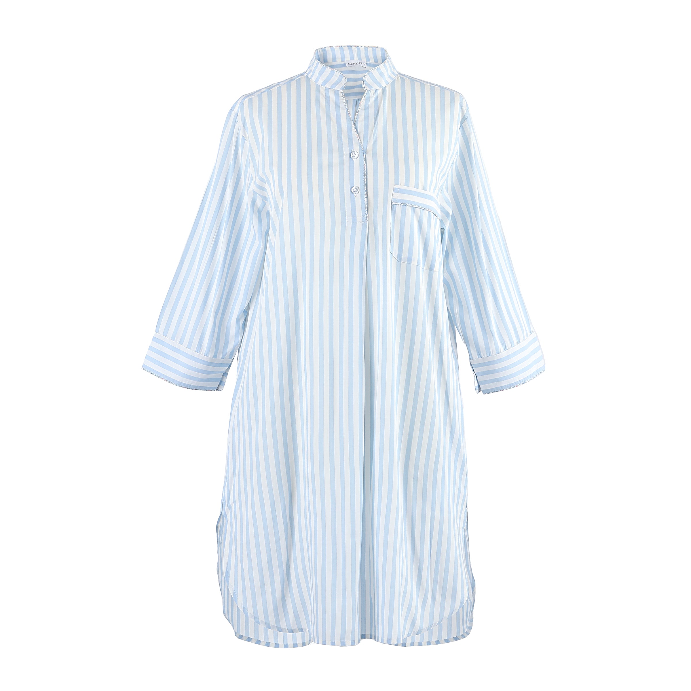 CLASSIC COTTON STRIPED NIGHTSHIRT - Lenora