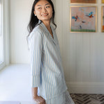 CLASSIC COTTON STRIPED CAPRI PAJAMAS - Lenora