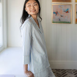 CLASSIC COTTON STRIPED CAPRI PAJAMAS - Lenora