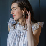 NANCY COTTON EMBROIDERED NIGHTGOWN - Lenora