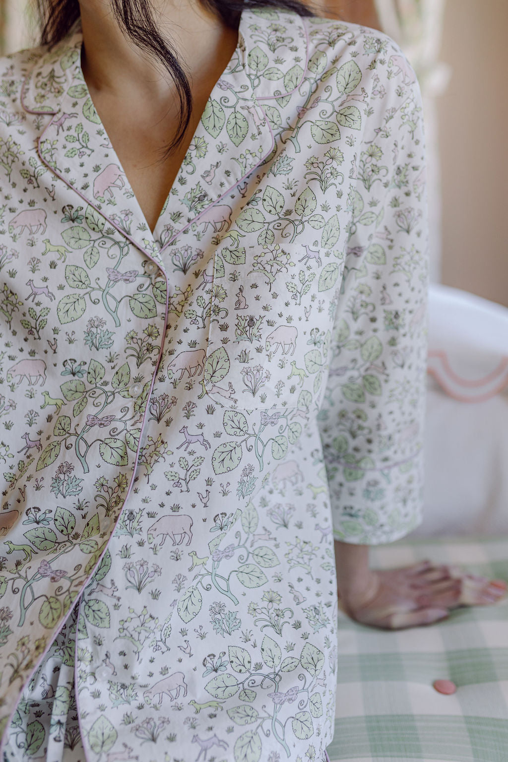 CLASSIC COTTON PAJAMAS IN EMMIE FLORAL - Lenora