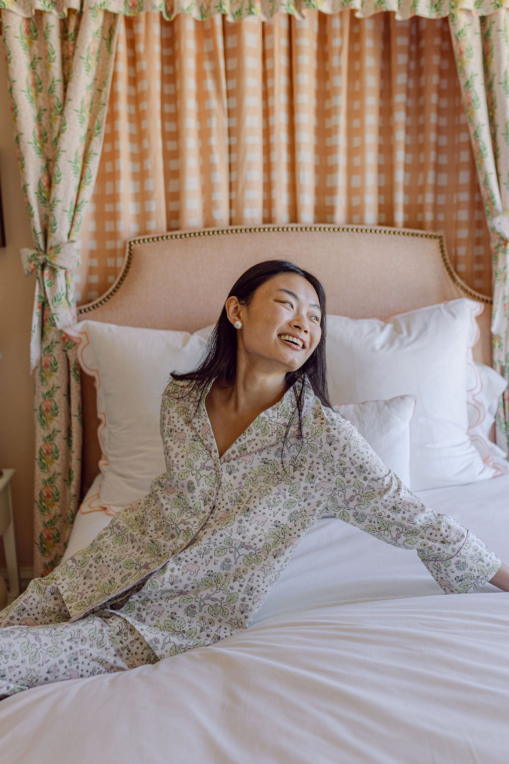 CLASSIC COTTON PAJAMAS IN EMMIE FLORAL - Lenora