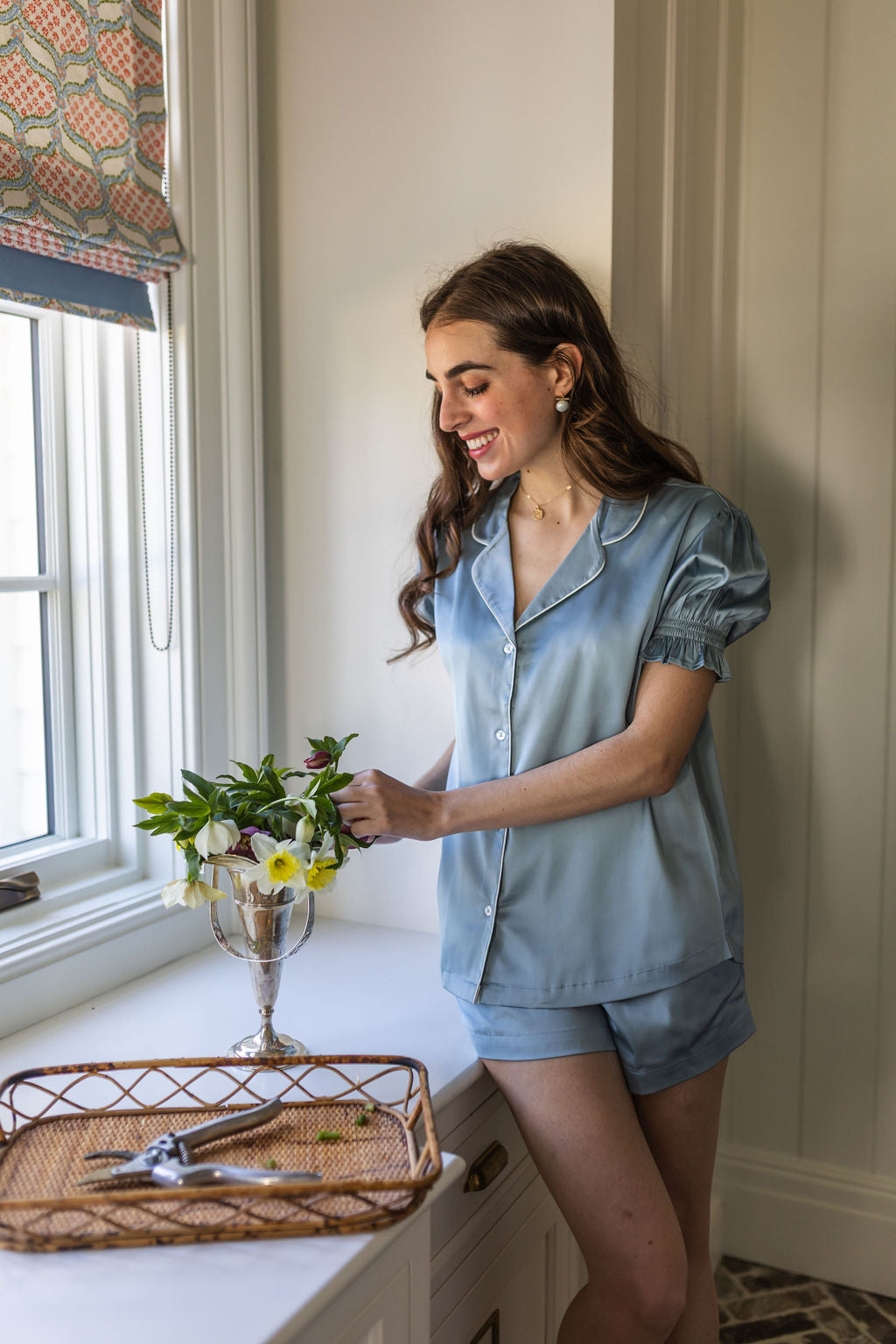CHLOE SATIN SHORT PAJAMAS - Lenora