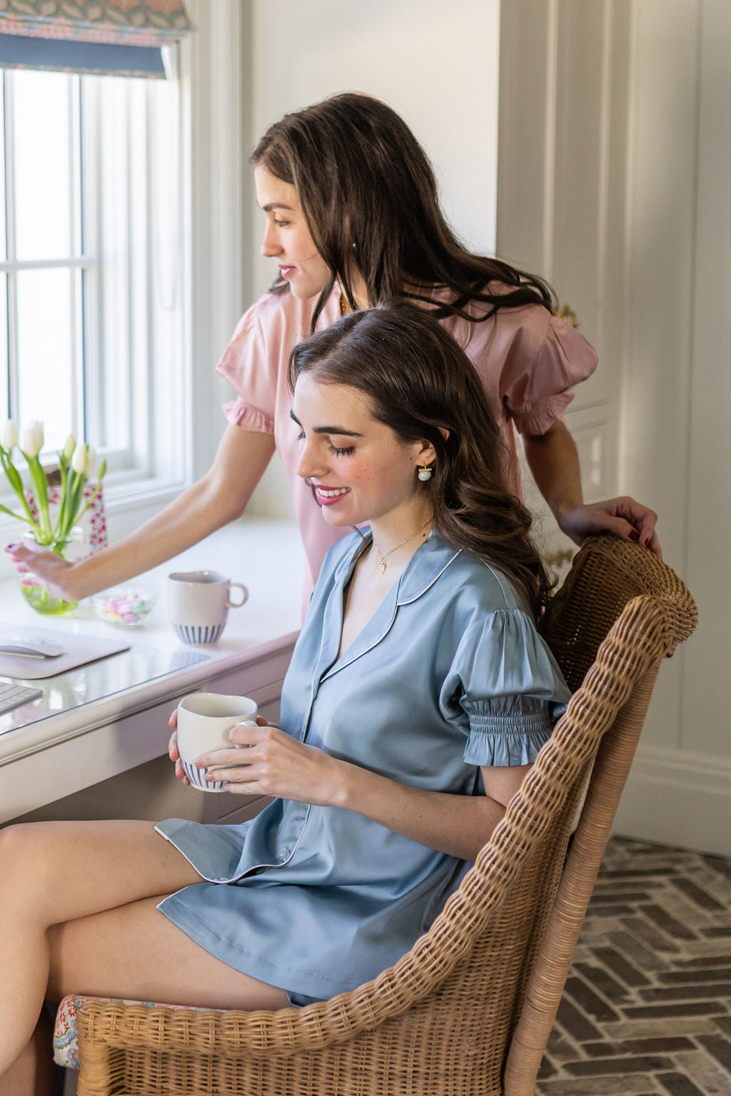 CHLOE SATIN SHORT PAJAMAS - Lenora