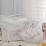 FLORAL BOW TRAIN CASE - Lenora