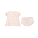 BABY EYELET COTTON DIAPER SET - Lenora