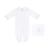 BABY PUPPY COTTON KNIT FOOTIE - Lenora
