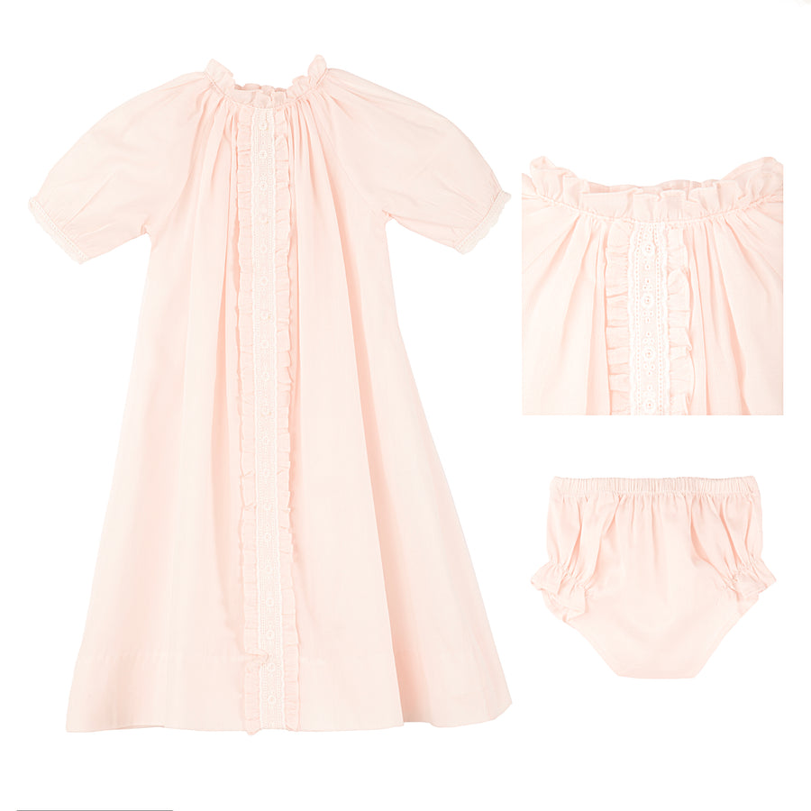 BABY EYELET COTTON DAYGOWN - Lenora
