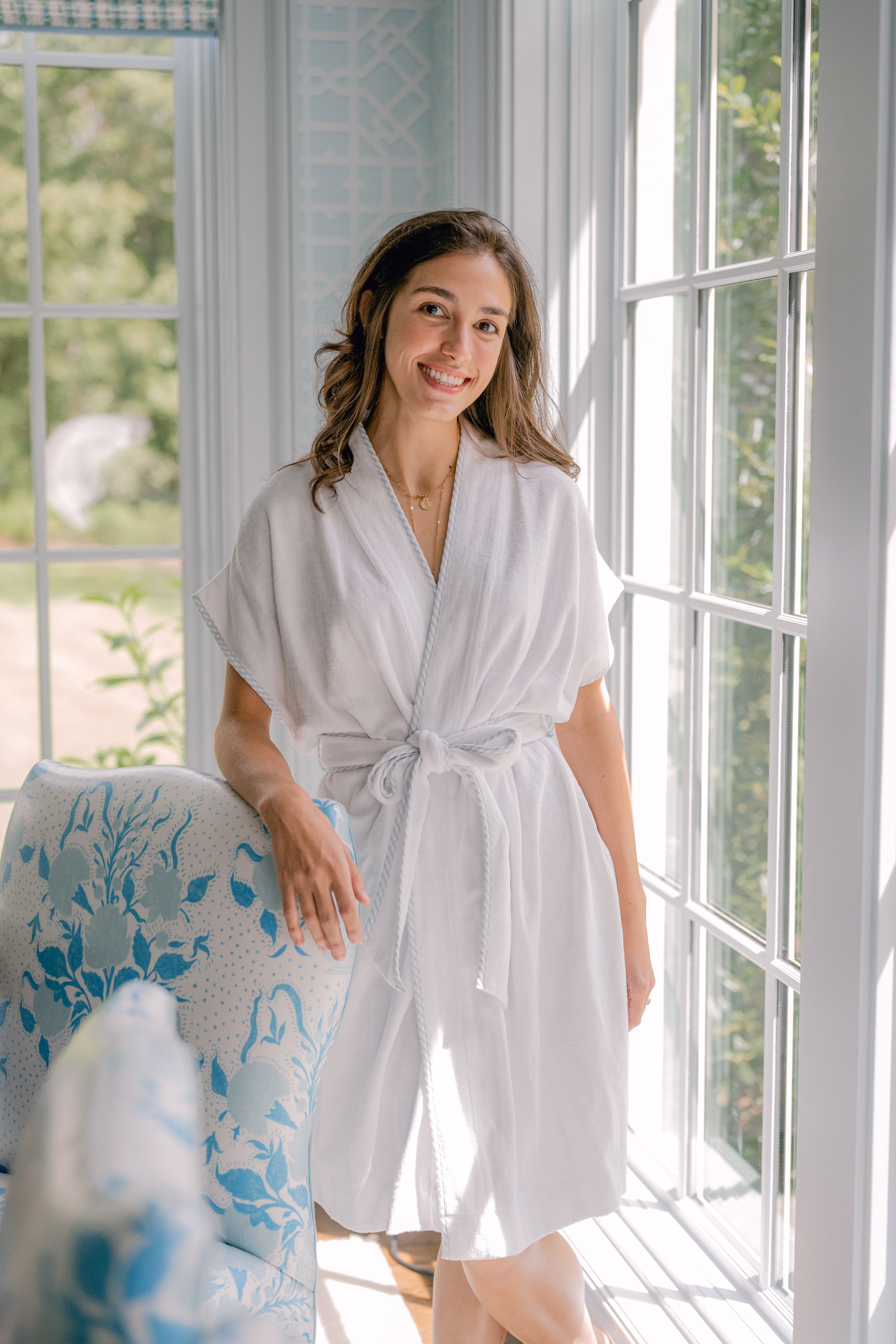 TERRY COTTON ROBE - Lenora