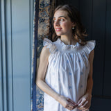 NANCY COTTON EMBROIDERED NIGHTGOWN - Lenora