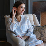 CLASSIC COTTON STRIPED NIGHTSHIRT - Lenora
