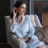 CLASSIC COTTON STRIPED NIGHTSHIRT - Lenora