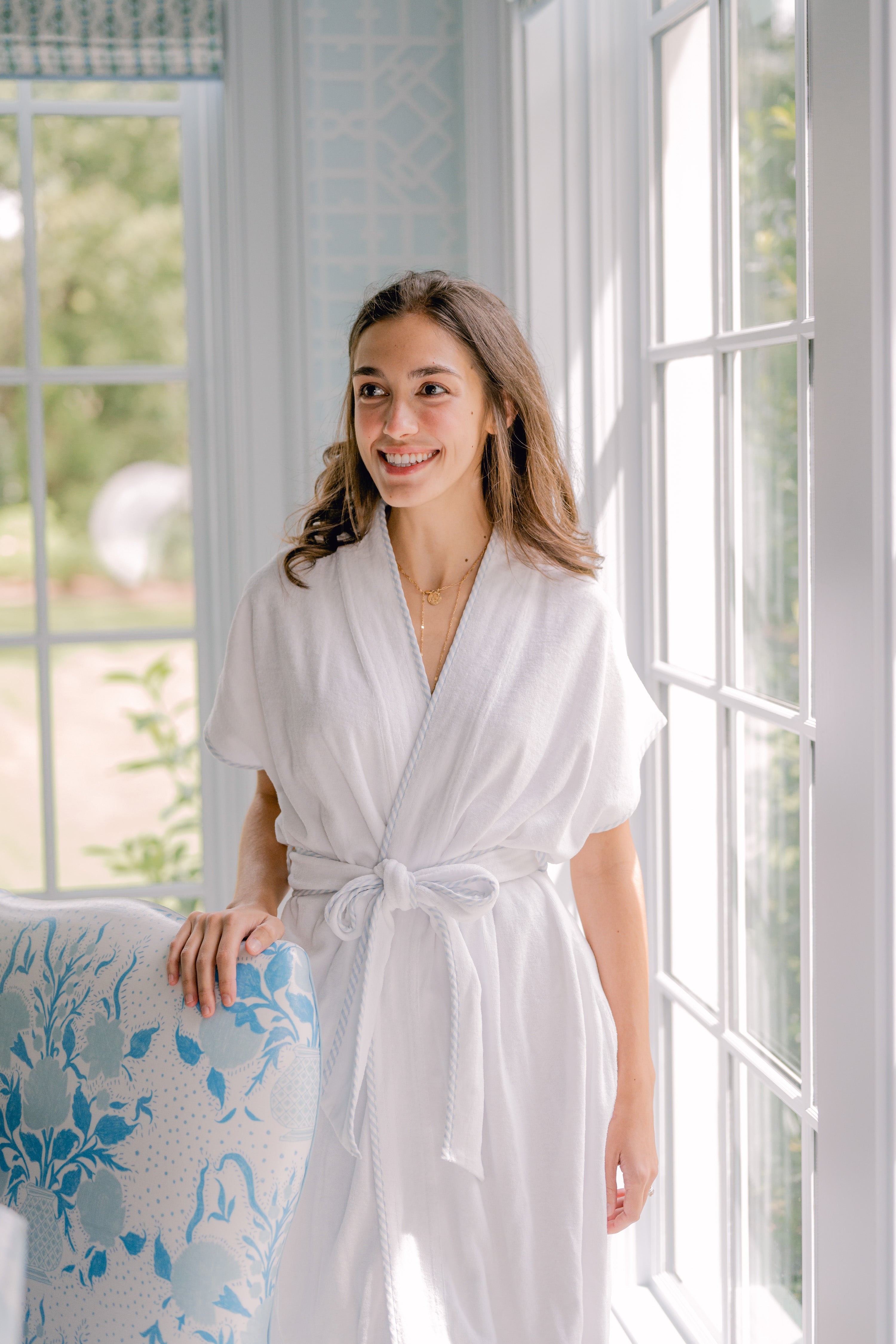 TERRY COTTON ROBE - Lenora