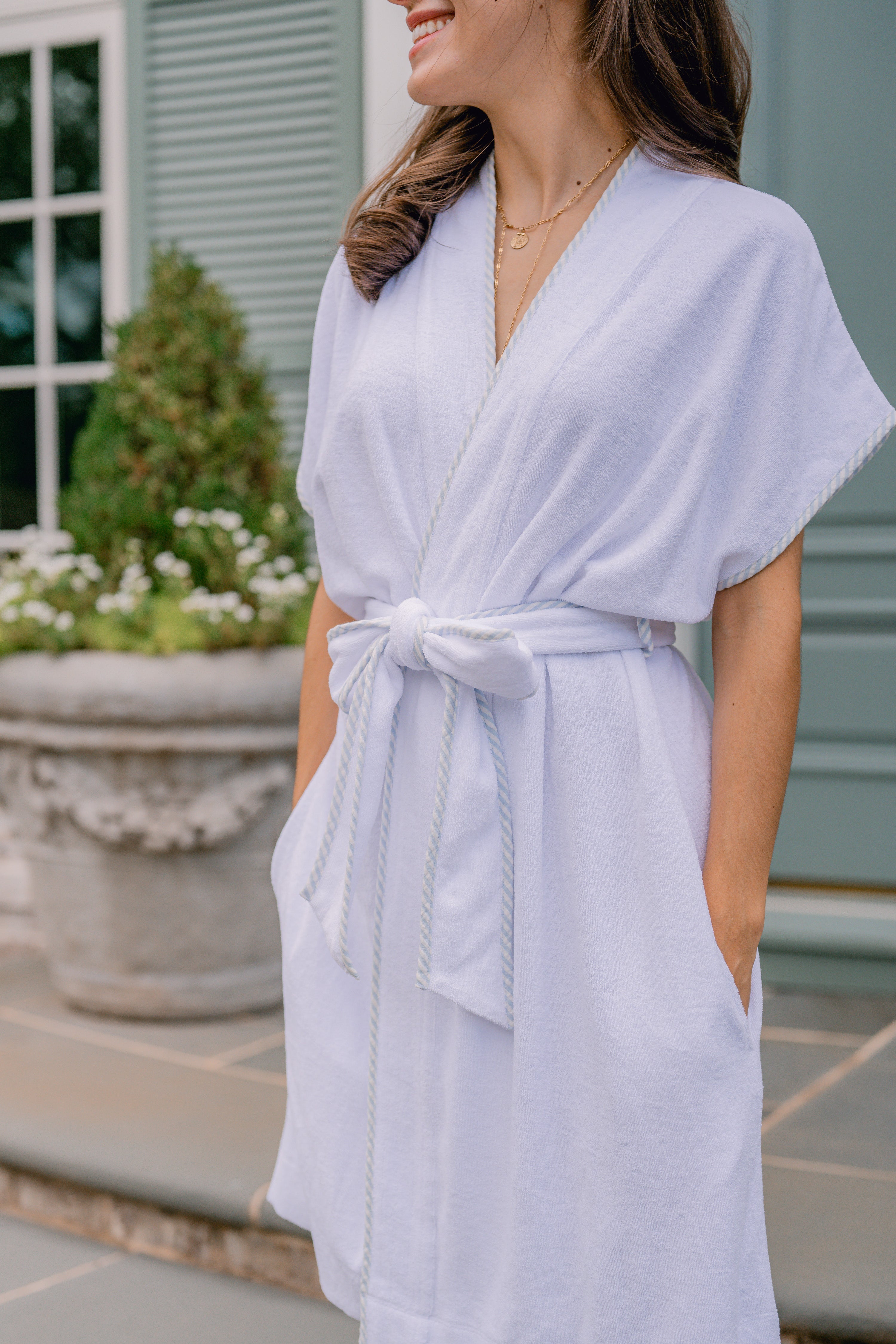 TERRY COTTON ROBE - Lenora