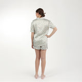 BIRDIE SATIN SHORT FLORAL PAJAMAS - Lenora