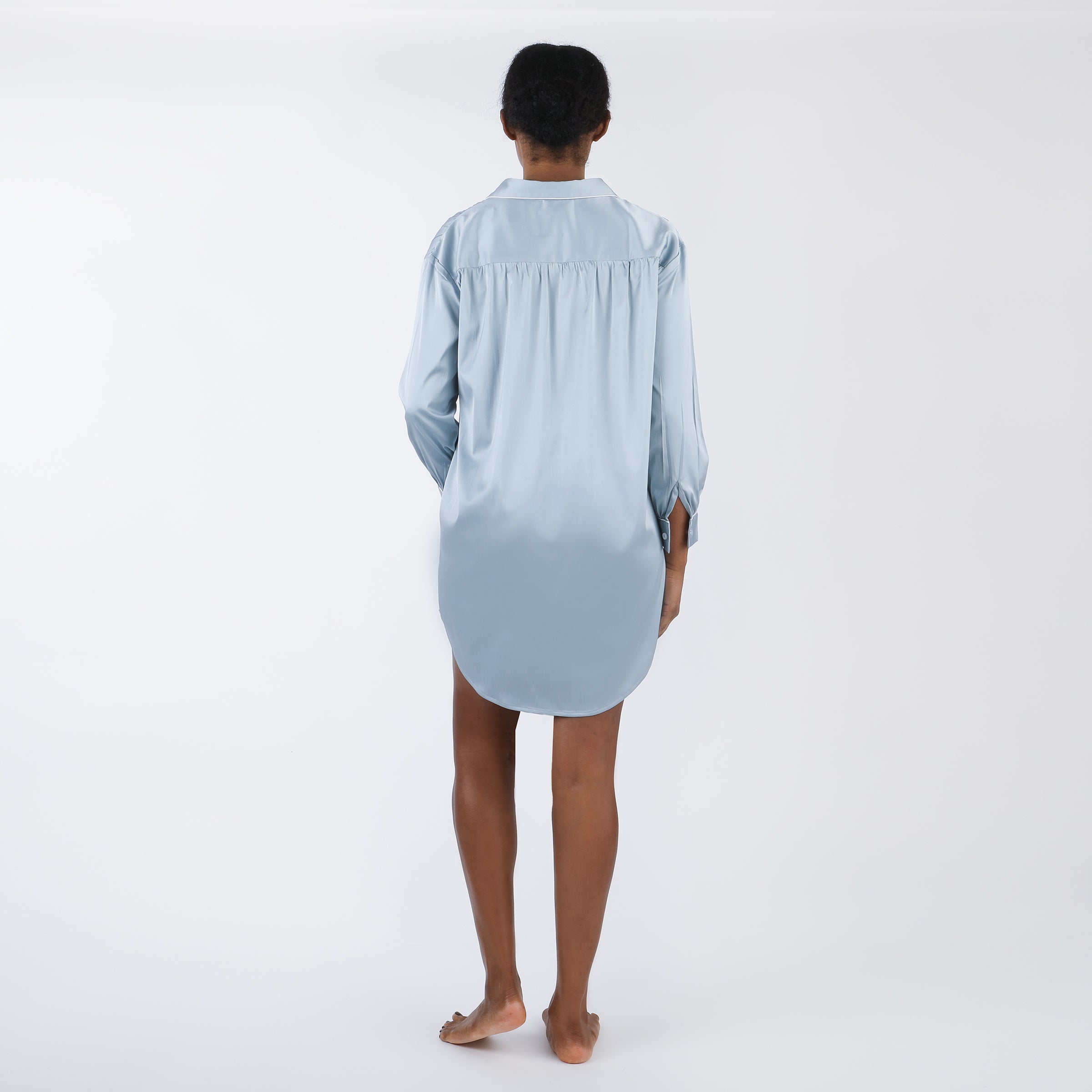 CHLOE SATIN NIGHTSHIRT - Lenora