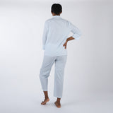 CLASSIC COTTON STRIPED CAPRI PAJAMAS - Lenora