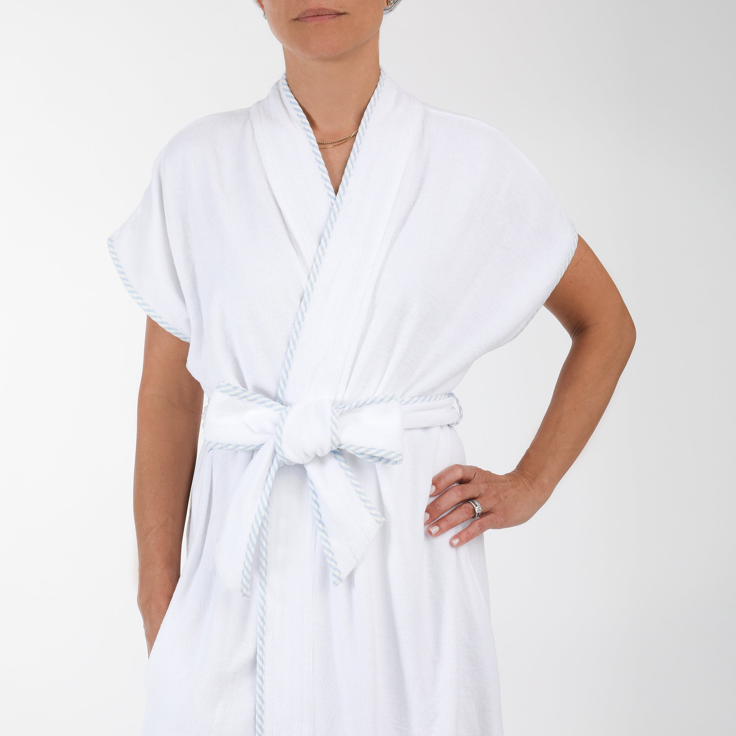 TERRY COTTON ROBE - Lenora