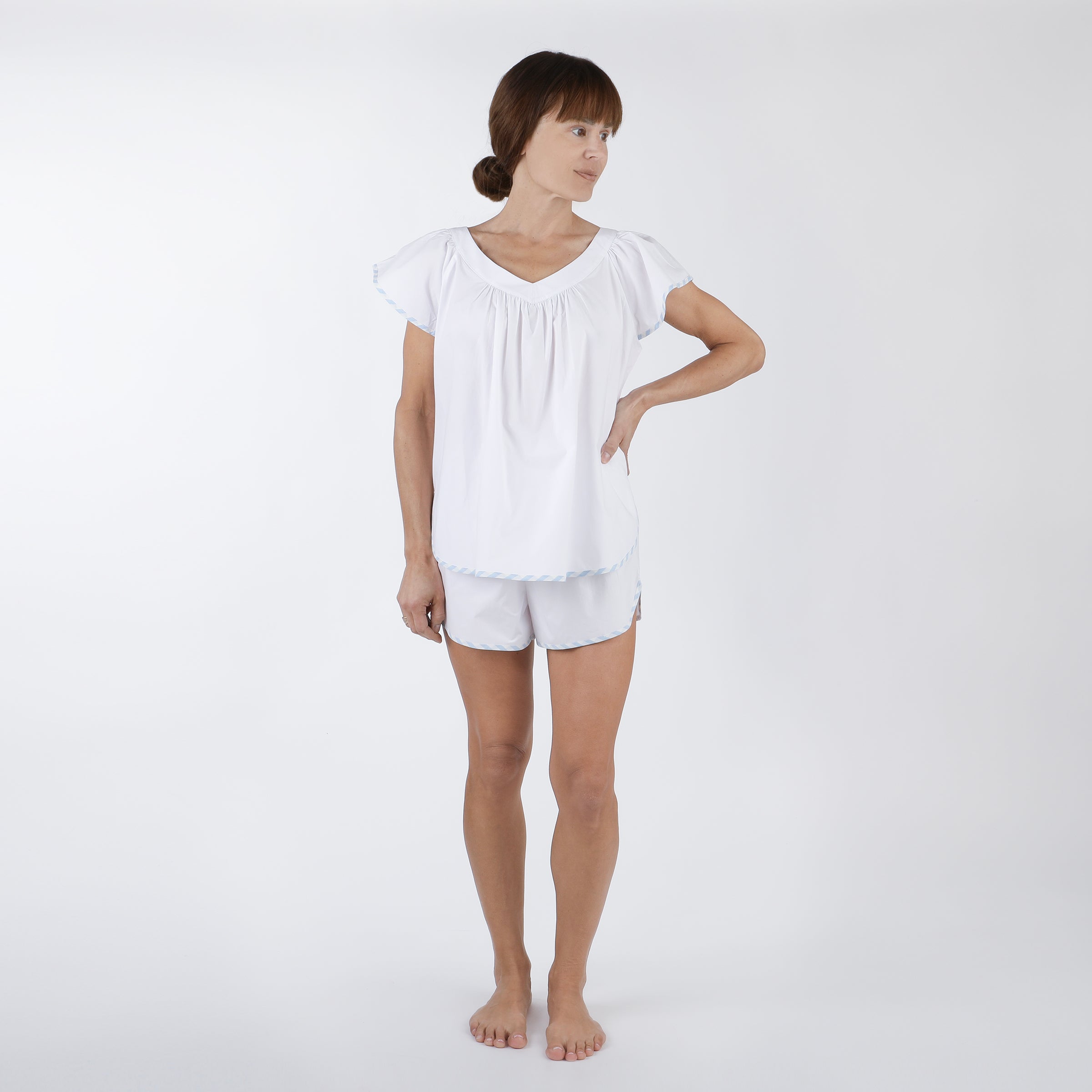 VANDY COTTON SHORT PAJAMAS - Lenora