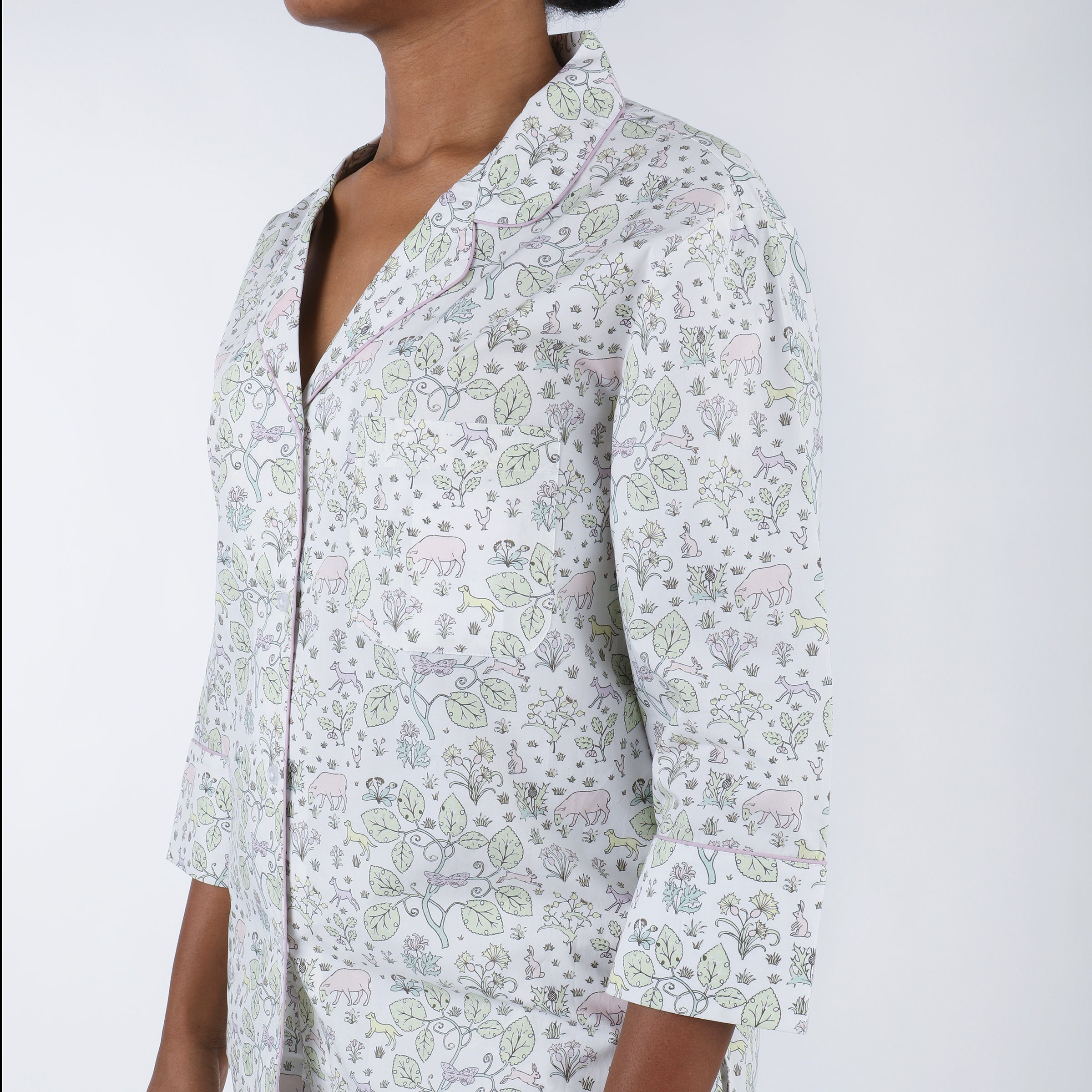 CLASSIC COTTON PAJAMAS IN EMMIE FLORAL - Lenora