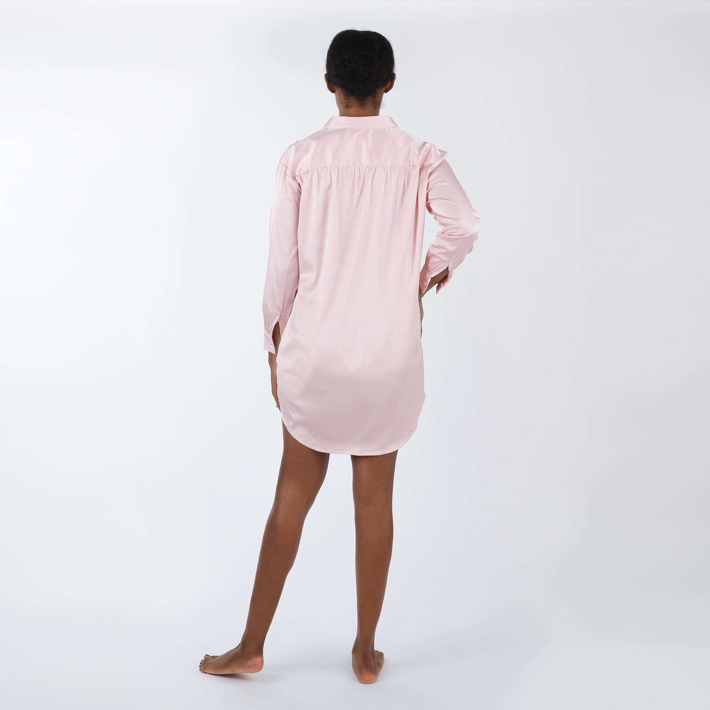 CHLOE SATIN NIGHTSHIRT - Lenora