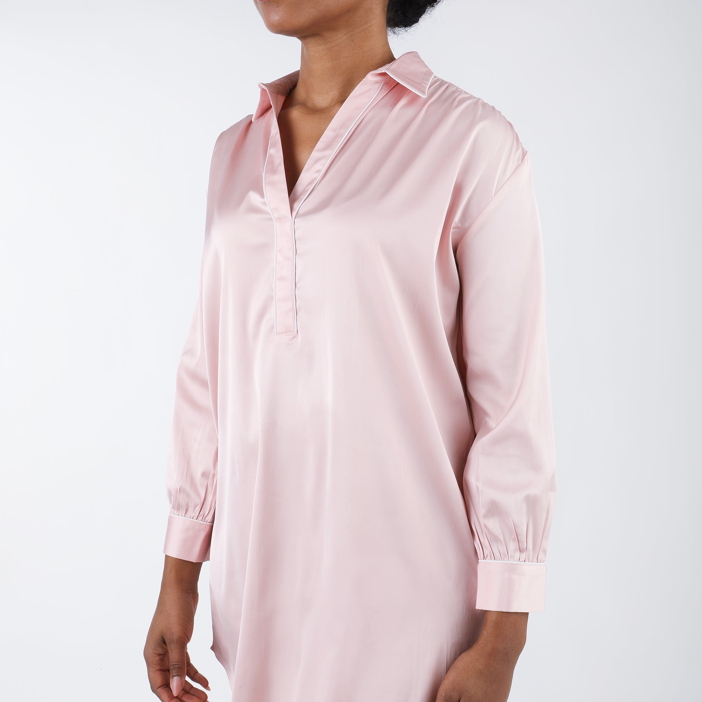CHLOE SATIN NIGHTSHIRT - Lenora