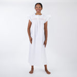 EMILY COTTON SMOCKED NIGHTGOWN - Lenora