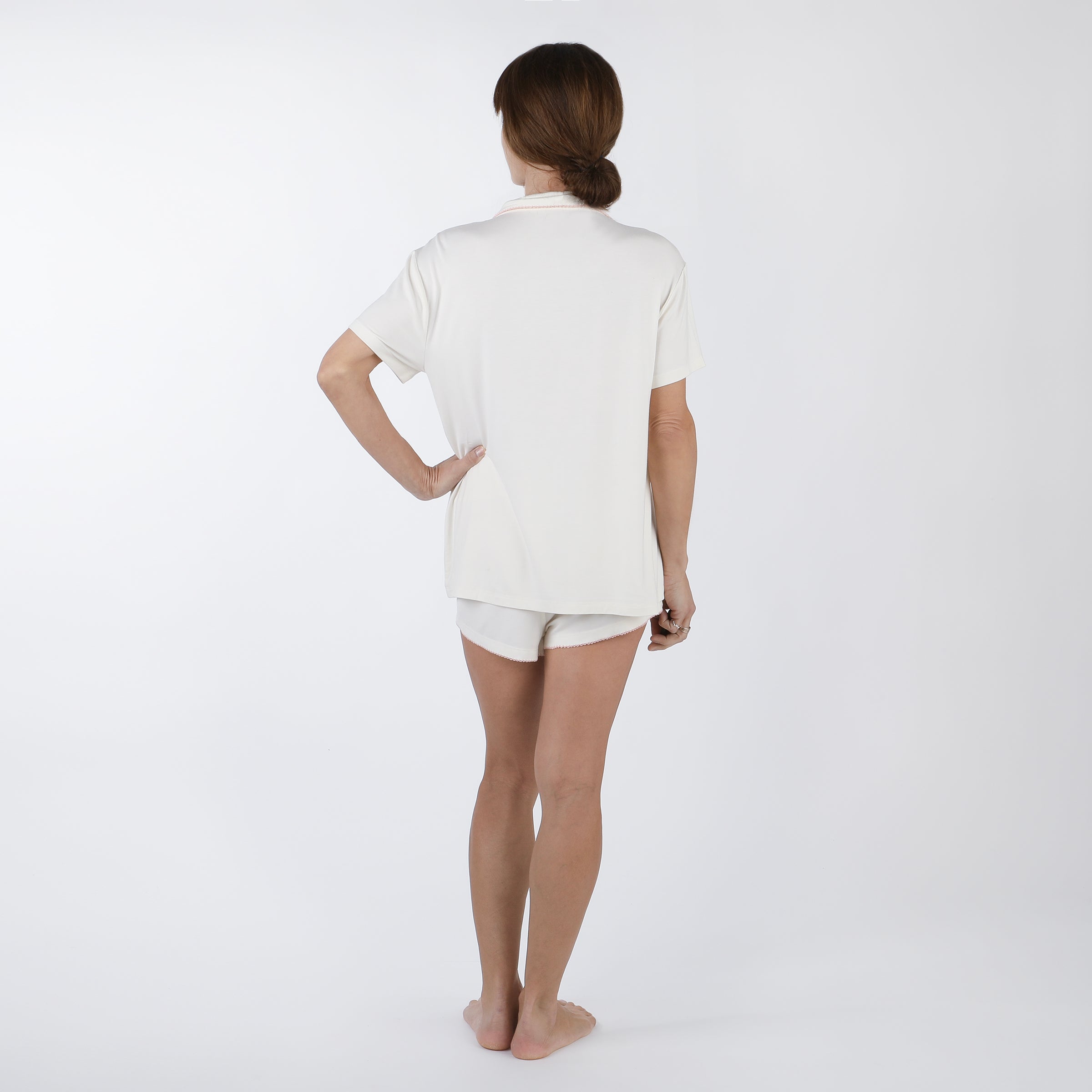 NORA MODAL KNIT SHORT PAJAMAS - Lenora