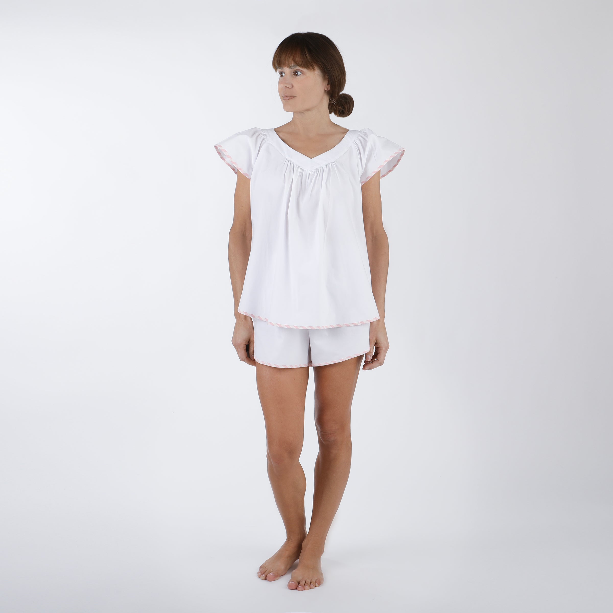 VANDY COTTON SHORT PAJAMAS - Lenora