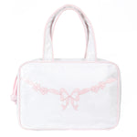 FLORAL BOW HANGING TRAVEL BAG - Lenora