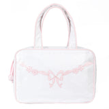 FLORAL BOW HANGING TRAVEL BAG - Lenora
