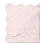 BABY HAND QUILTED SATIN BLANKET - Lenora