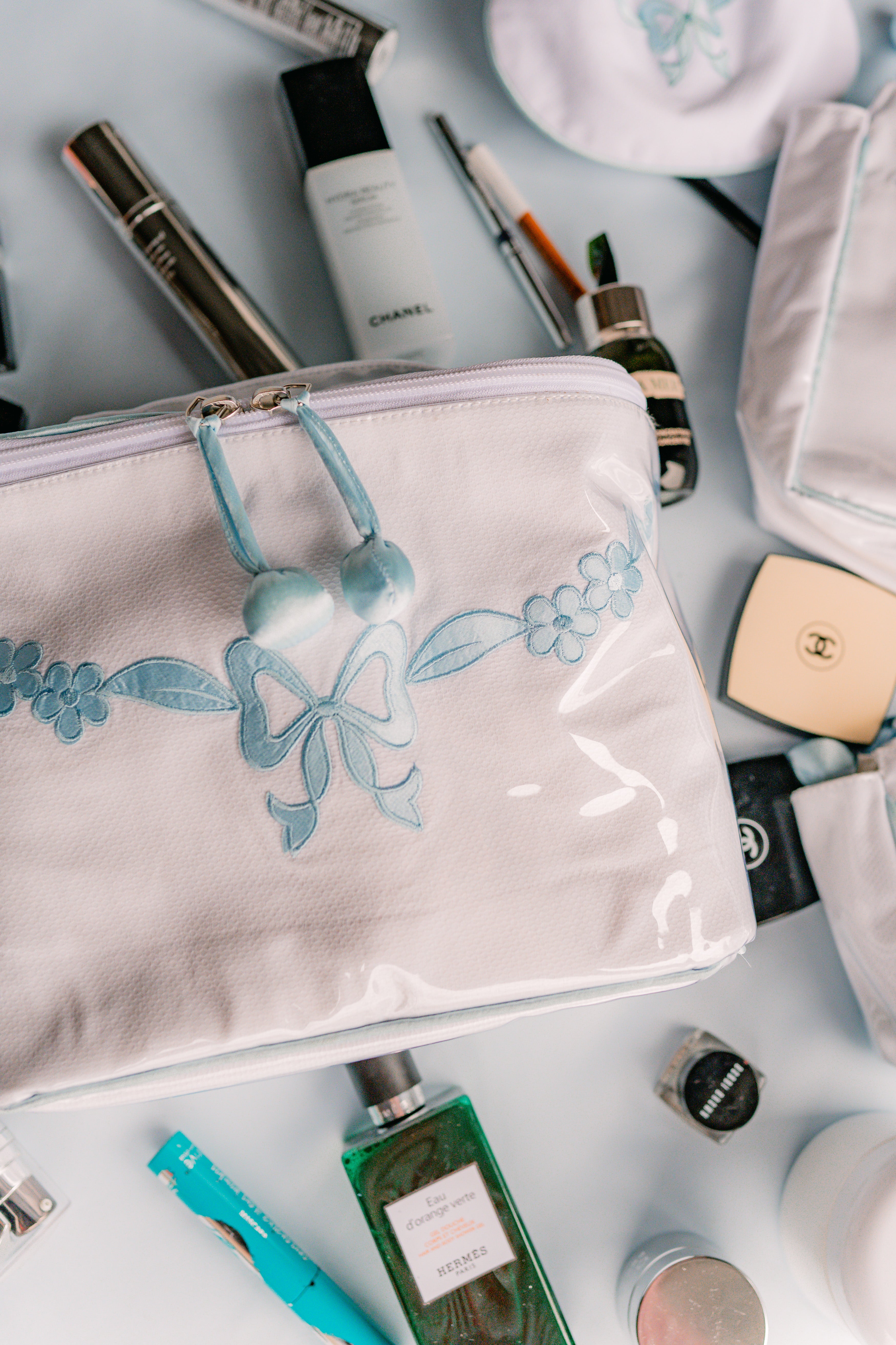 FLORAL BOW TRAIN CASE - Lenora