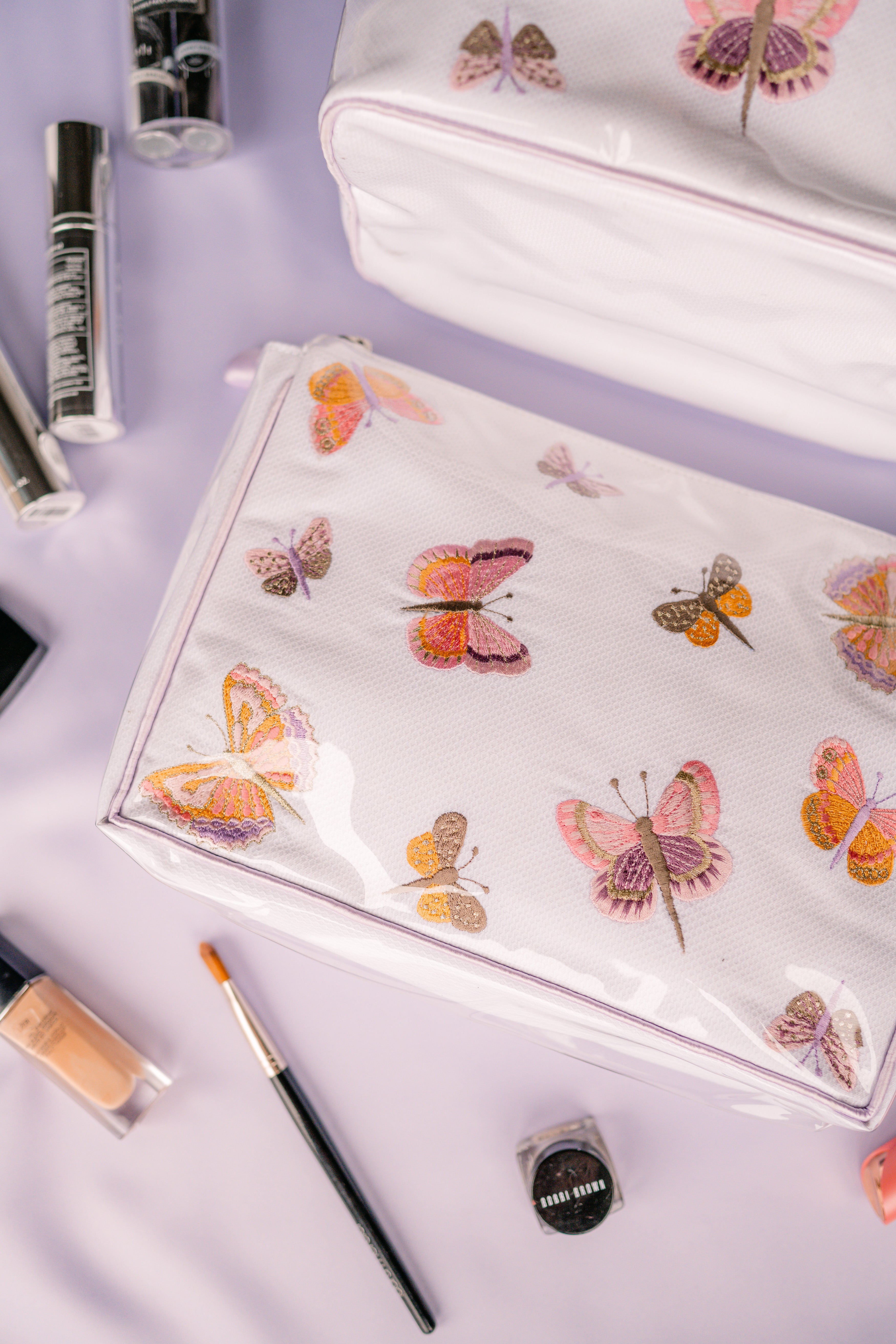 BUTTERFLY LARGE MAKEUP BAG - Lenora