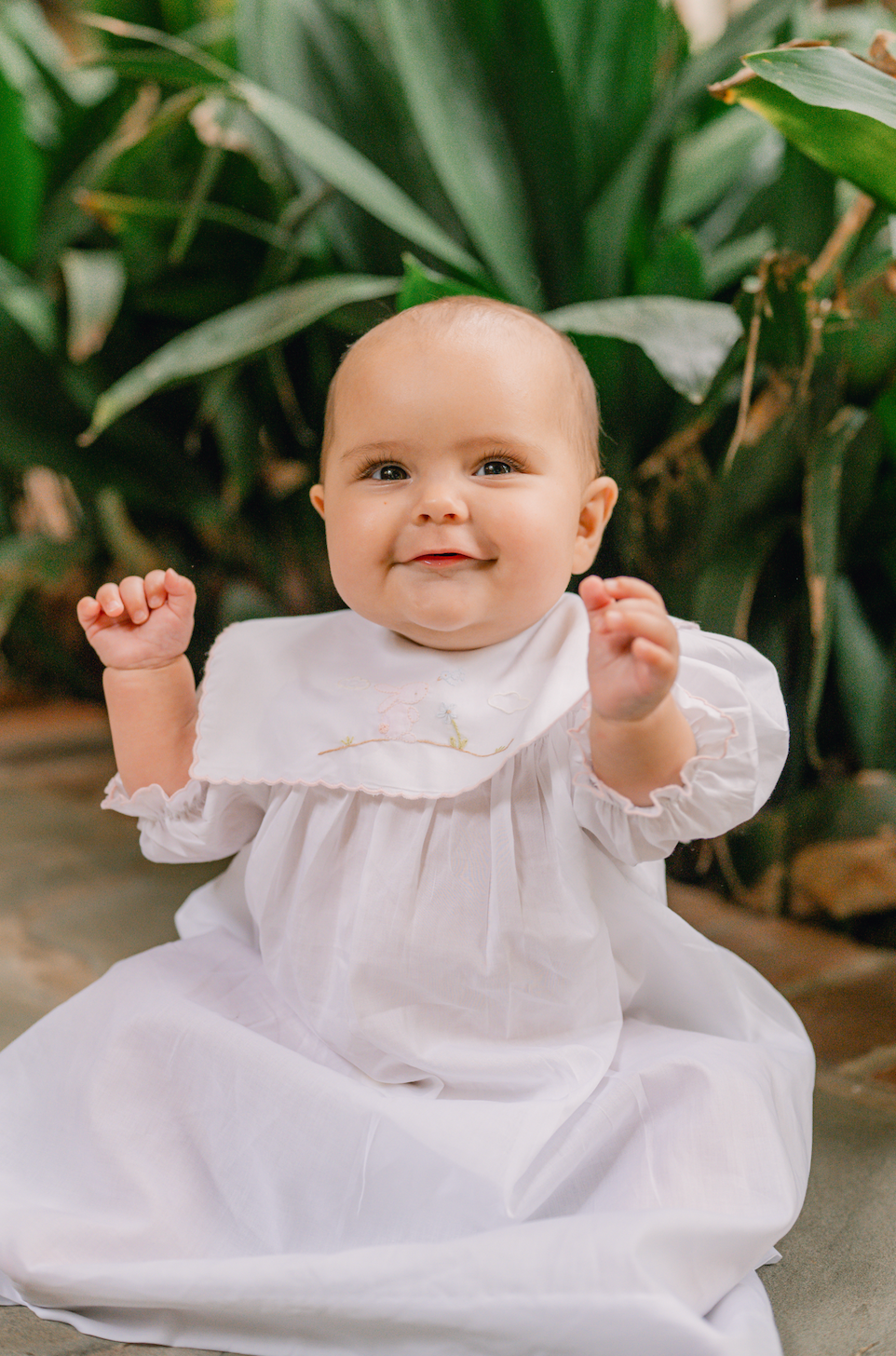 BABY SAILOR BUNNY COTTON DAYGOWN - Lenora
