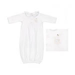BABY TEDDY BEAR COTTON KNIT SACK - Lenora