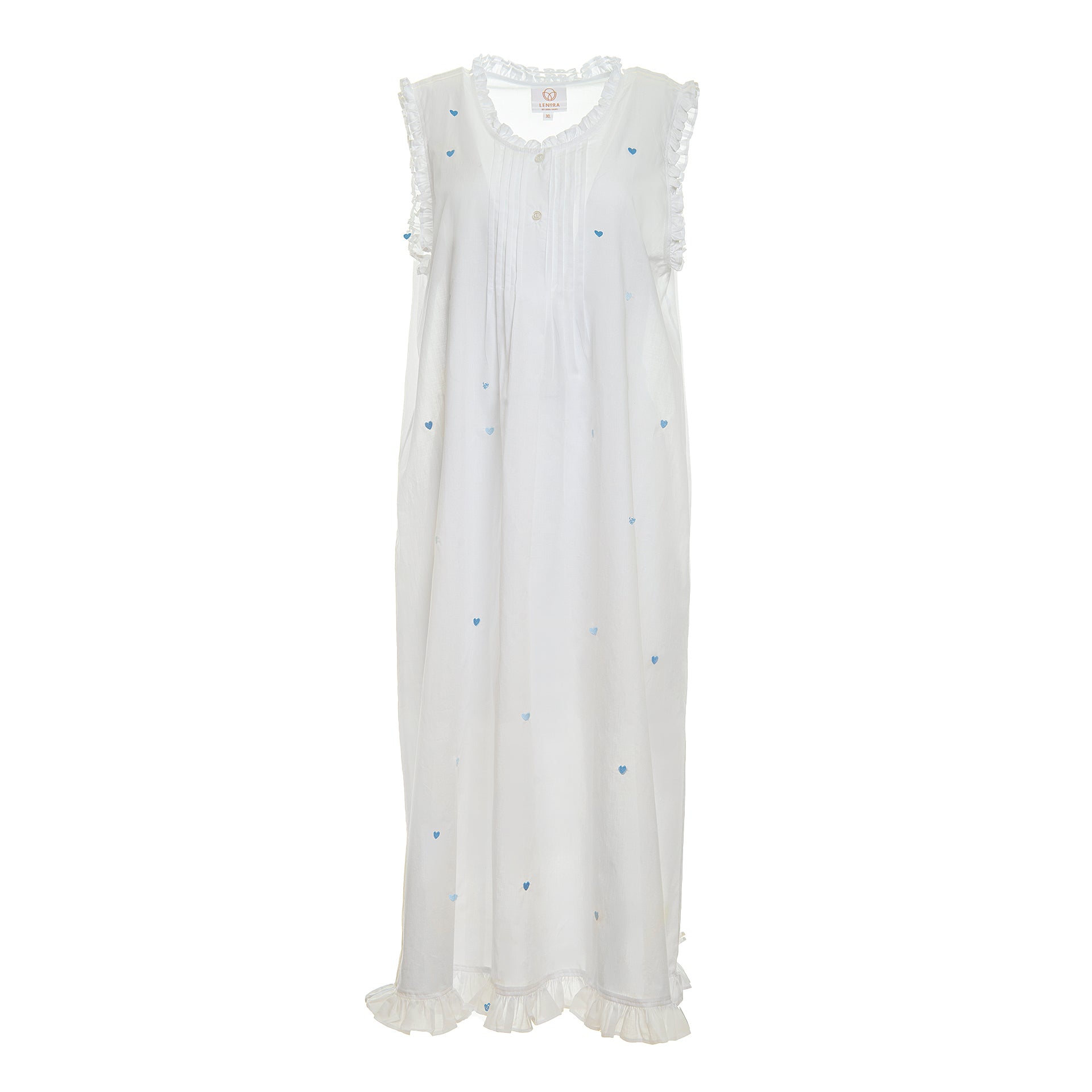 JOSIE HEART COTTON NIGHTGOWN - Lenora