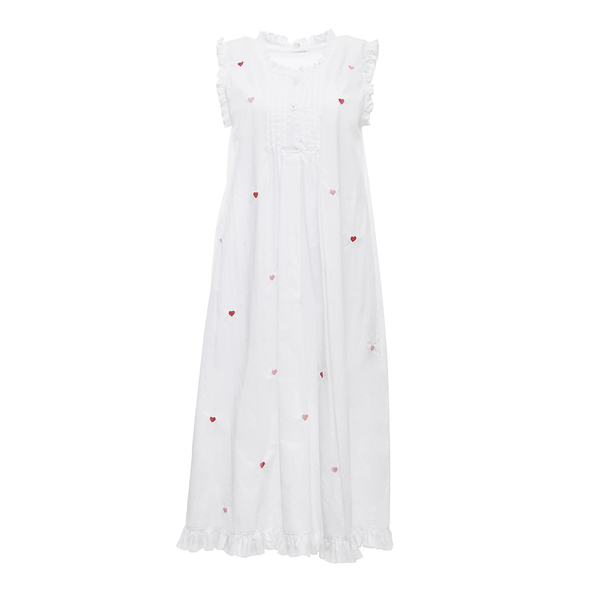 JOSIE HEART COTTON NIGHTGOWN - Lenora
