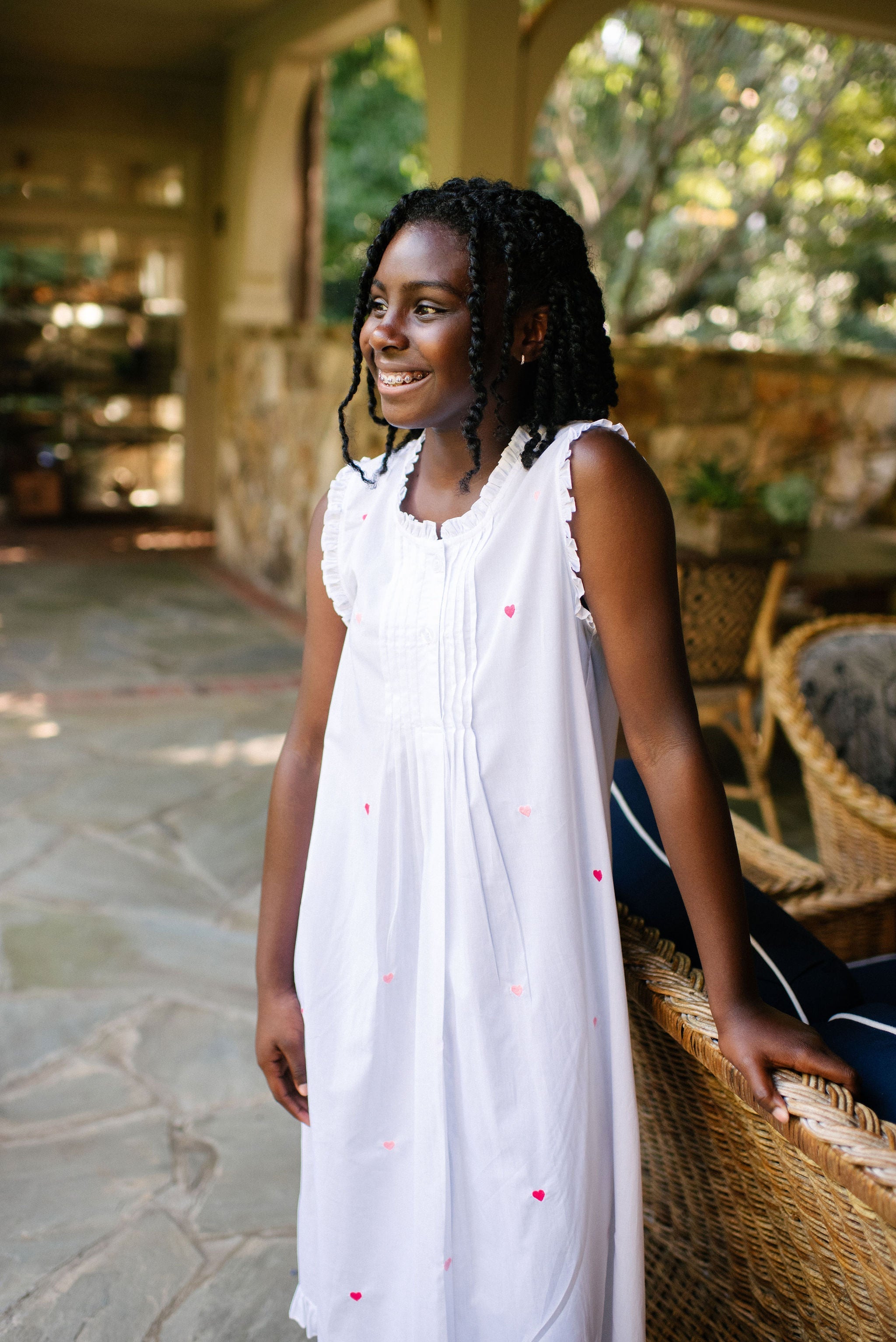 JOSIE HEART COTTON NIGHTGOWN - Lenora