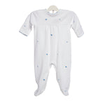 BABY JOSIE HEART COTTON KNIT FOOTIE - Lenora