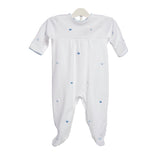 BABY JOSIE HEART COTTON KNIT FOOTIE - Lenora