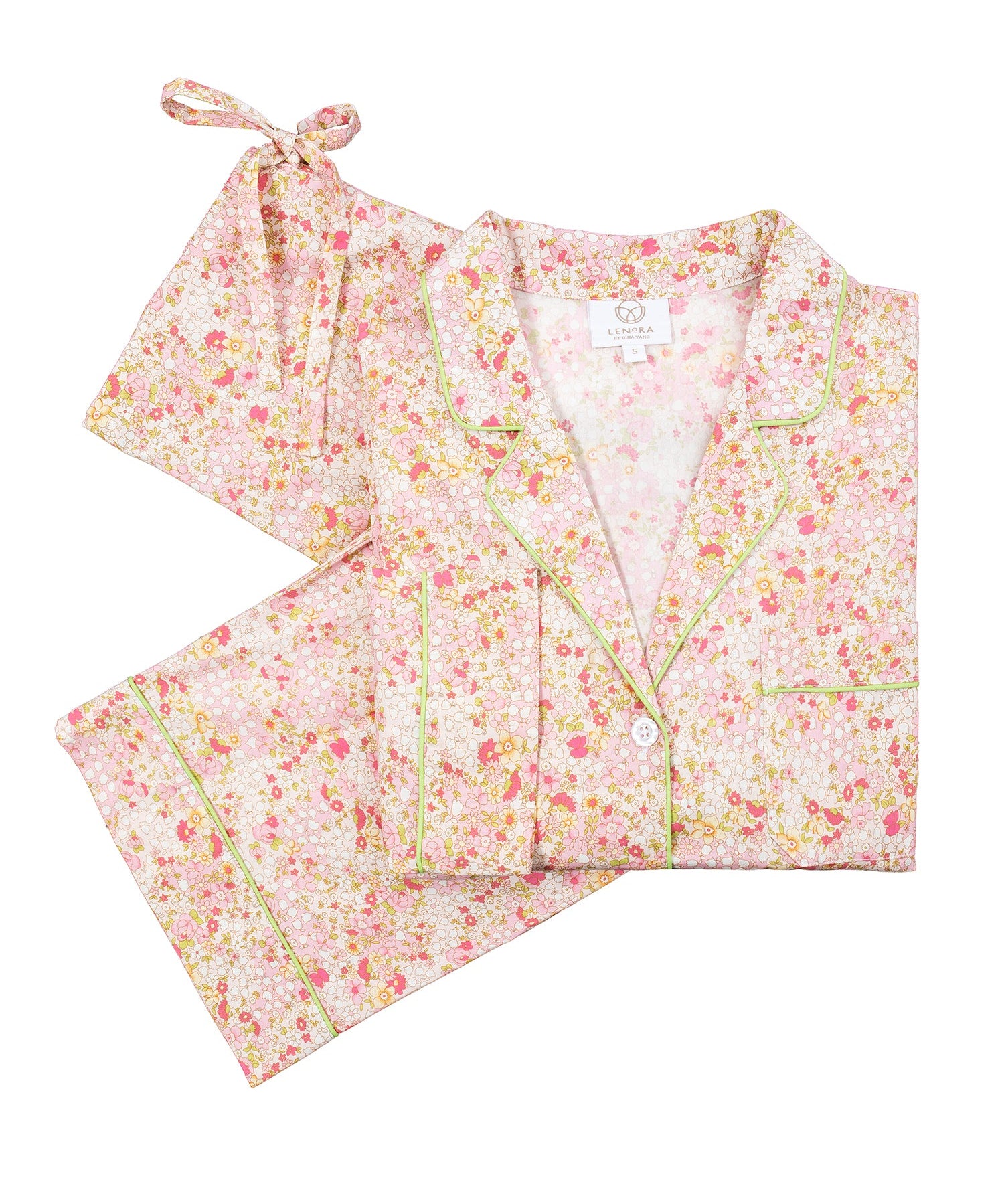 CLASSIC COTTON PAJAMAS IN PINK LIBERTY FLORAL - Lenora