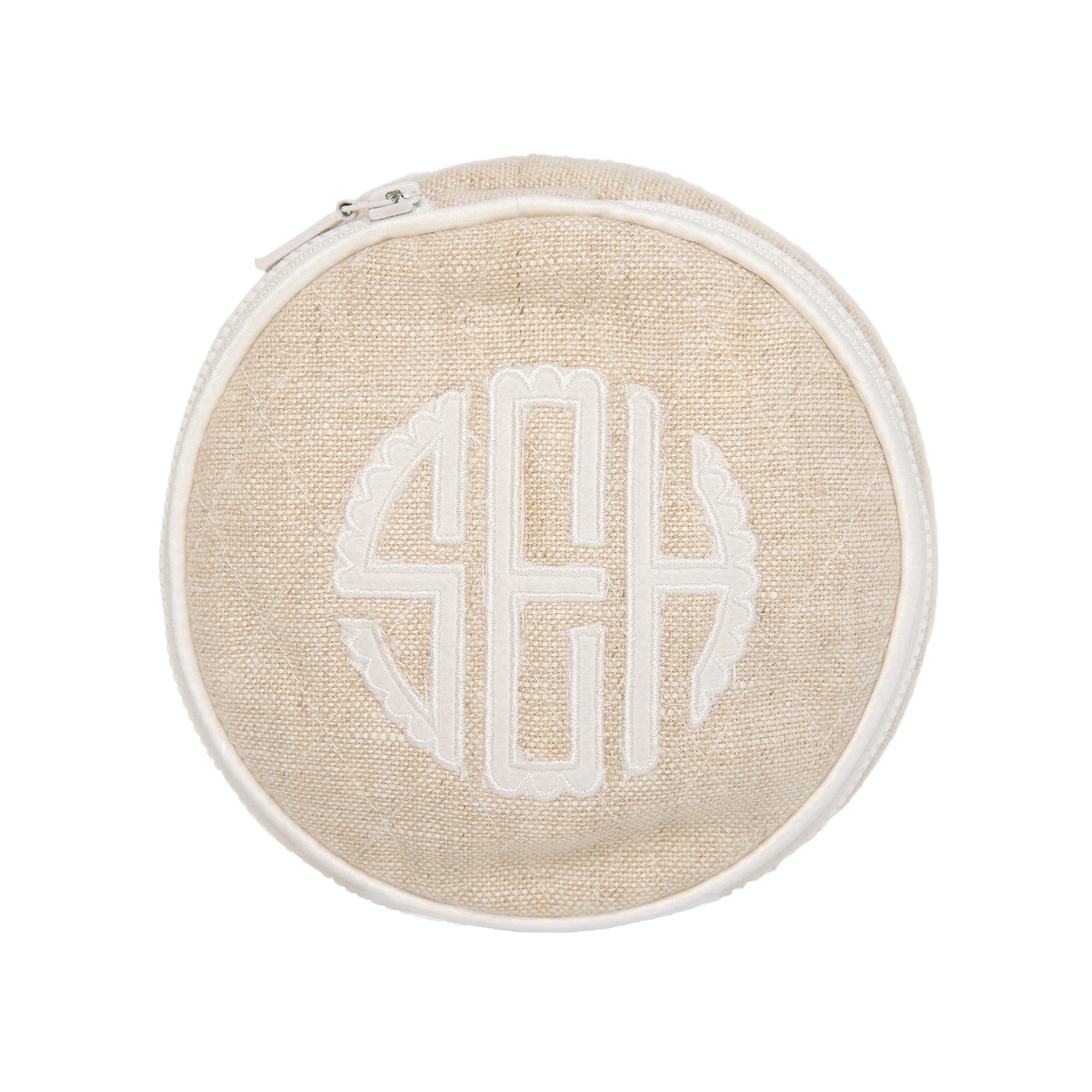 QUILTED LARGE JEWELRY ROUND - Lenora
