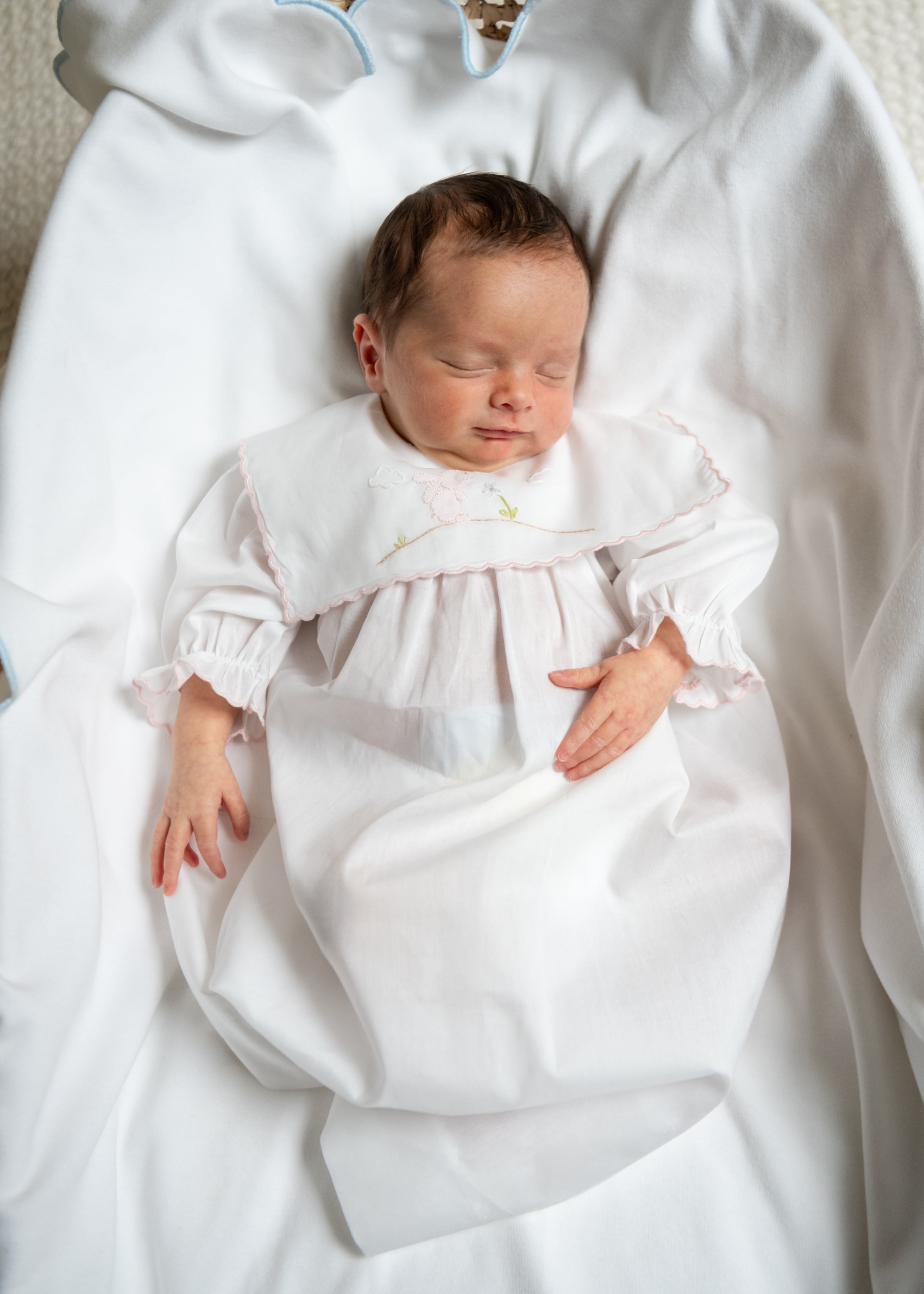 BABY SAILOR BUNNY COTTON DAYGOWN - Lenora
