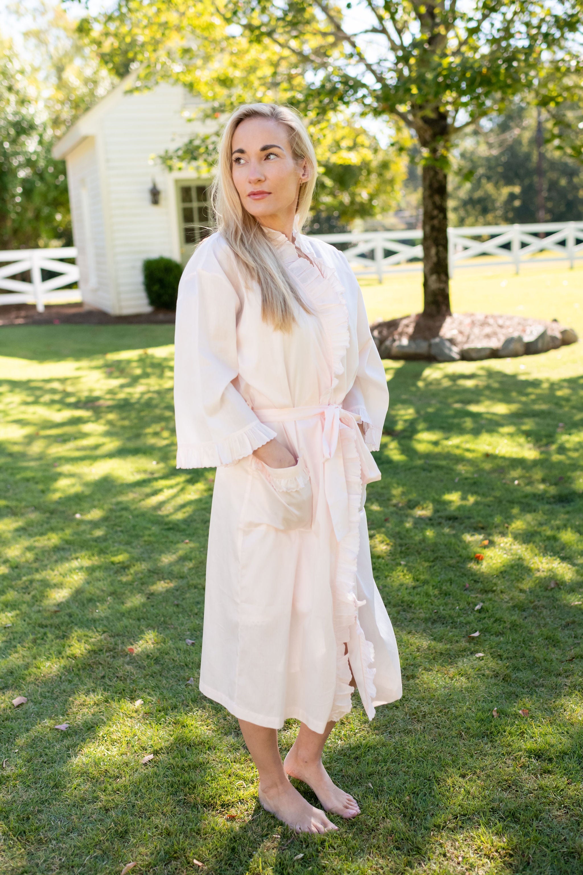 JULIA COTTON ROBE - Lenora