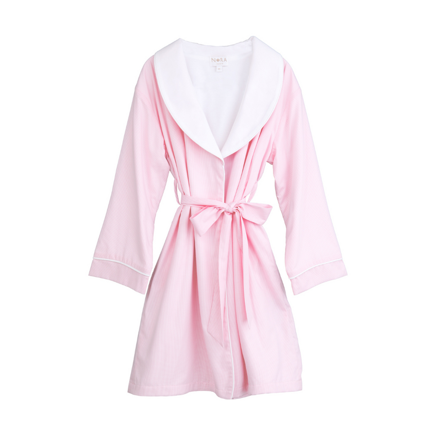 CHILDS COTTON ROBE WITH PIMA KNIT LINING - Lenora