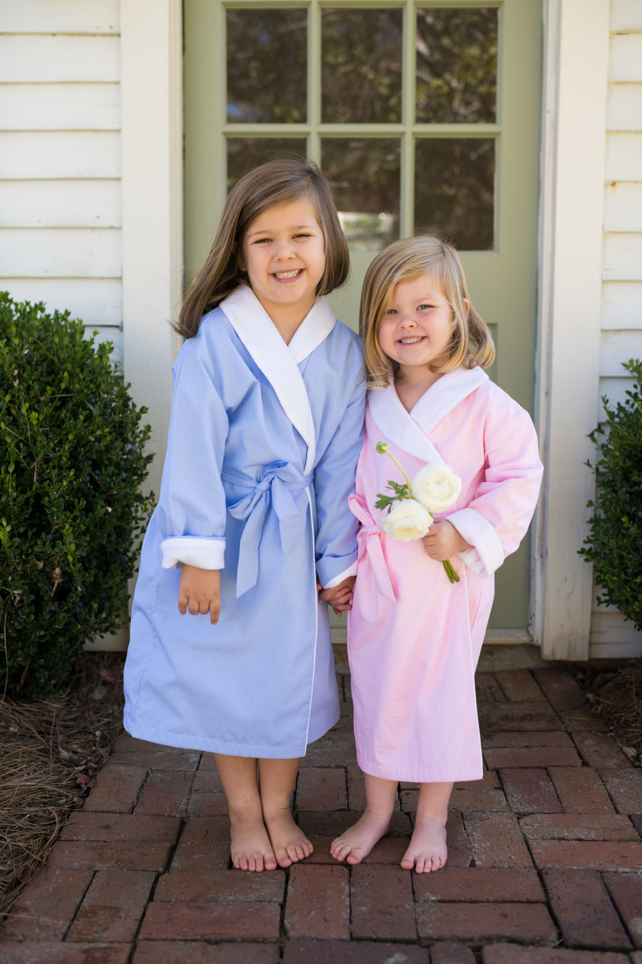CHILDS COTTON ROBE WITH PIMA KNIT LINING - Lenora